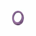 Chiusura ad anello a molla in metallo colorato viola, ideale per borse, cuffie e accessori giocattolo. - Viola