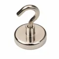 Heavy duty magnetic hook with 42kg pull force, strong neodymium magnet for fridge and office - E36 (1 Pack)
