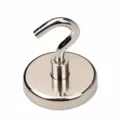 Heavy duty magnetic hook strong neodymium magnet hook with base for office and kitchen - E48 Boxed (1 Pack)
