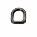 Horseshoe bag buckle zinc alloy snap hook oval D ring hardware accessory for bags and straps - S / Gun Black