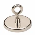 Heavy duty magnetic hook with eyelet neodymium magnet for kitchen office tool organization - F60 Boxed (1 Pack)