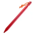 Picchetto da tenda triangolare in lega di alluminio con corda riflettente campeggio principale - 18cm / Rosso