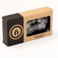 Outdoor survival vuurstarter fluit set in kraft papier doos, betrouwbaar kampeerhulpmiddel. - Zoals getoond