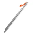 Picchetto per tende triangolare in lega di alluminio con corda riflettente per campeggio. - 18cm / Argento