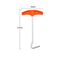 Carbon steel tent stake T-handle puller tool portable outdoor camping accessory replacement parts - Stake Puller