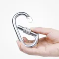 Heavy duty metal locking carabiner 0-shape outdoor climbing quick link tool lightweight gear - O-Shape Locking Carabiner
