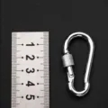 Metall verriegelung federkarabiner 5x2,4cm schwere hardware ausruestung verbinder haken - 5*50 mit Schraube