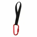 Moschettone robusto per moto e scooter con fettuccia in nylon nero per sospensione universale. - Blu zaffiro