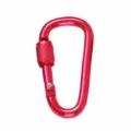 Roter Aluminium Karabiner 6cm mit Verschluss Federhaken Schlüsselanhänger Variante - Fuchsia