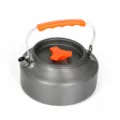 Bouilloire de camping en aluminium portable théière pour randonnée pique-nique voyage 1,1L - 1,1 L