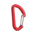 Roter Aluminium D-Form Drahtschnapper Karabiner Haken für Outdoor Rucksack und Schlüsselanhänger. - Rot