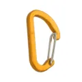 Oranger Aluminiumlegierung D-förmiger Draht Karabiner Schlüsselanhänger Outdoor Rucksack Haken - Gold
