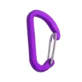 Lila Aluminiumlegierung D-Form Drahtschnäpper Karabiner Schlüsselanhänger Outdoor Clip. - Lila