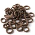 Set di elastici per capelli marroni da 2 cm in morbida spugna per capelli bimbe - Caffè 100 Pezzi