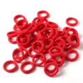 Confezione di elastici per capelli in spugna rossa da 2 cm per bambini e ragazze - Rosso 100 Pezzi