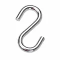 Heavy duty metal S hook for hanging hammock and chair, durable steel utility hook with size info - No. 10 S-Hook