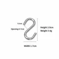 Mini metal S hook for hammock, hanging chair and multi-purpose daily storage. Durable hardware. - No. 3 S-Hook