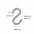 No. 5 S-shaped metal hook heavy duty hanging hook multi-functional utility hook 4.5cm - No. 5 S-Hook