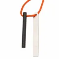 Bâton de feu en magnésium pour camping en plein air avec grattoir en acier 8cm - Petite taille + lame en acier + corde réfléchissante