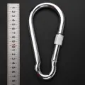 Verzinkter Eisen Karabinerhaken Schraubkarabiner Kletterhaken Outdoor Verbindungsring - 14*180 mit Schrauben