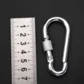 Verzinkter Eisen Karabinerhaken mit Schraubverschluss 7x3.3 cm langlebiges Outdoor Werkzeug. - 7*70 mit Schraube