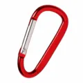 Moschettone in alluminio rosso a forma di D mini gancio portachiavi per uso all'aperto. - Rosso