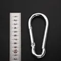 Verzinkter Stahl Federhaken Karabiner 12x5.5cm fuer Outdoor Haustier Kette Ring - 11*120 Flachhaken