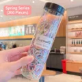 Colorful elastic hair bands set in transparent bottle - Jar / 300 Pieces/Pack / Spring Series