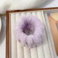 Polsino assorbente in peluche viola per lavare il viso e prevenire schizzi d'acqua - Un paio / Viola