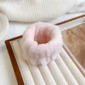 Polsino assorbente in peluche rosa per il lavaggio del viso e la cura della pelle - Un paio / Rosa chiaro