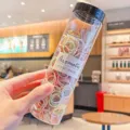 Pack of 300 pastel colorful children elastic hair bands in a clear storage tube - Jar / 300 Pieces/Pack / Minimalist Spring Series