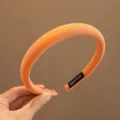 Serre-tête rembourré orange fait main classique, accessoire de cheveux pour femmes - Orange