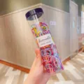Colorful elastic hair ties for kids and babies in a transparent storage tube package - Jar / 300 Pieces/Pack / Colorful