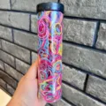 Colorful small elastic rubber hair bands for babies inside a clear plastic bottle - Jar / 500 Pieces Pack / Colorful