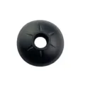 Cestello fango neve per bastone da trekking, accessorio rotondo in plastica nera. - Nero