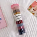 Multi-color seamless hair ties set with high elasticity in a transparent storage tube - 30 PCS / Morandi Series