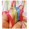 Assorted vibrant colorful satin hair ribbons for girls DIY braiding hairstyles. - 30 PCS / Color 1