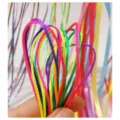 Vibrant neon hair braiding cords for girls colorful hair accessories for DIY braids - 30 PCS / Color 2