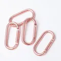 Mousqueton à ressort en alliage d'aluminium, boucle de connexion de couleur or rose pour sac à dos. - Or rose