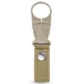 Khaki outdoor webbing water bottle holder tactical bottle clip portable hiking buckle strap - Khaki