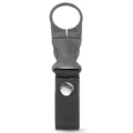 Outdoor tactical webbing water bottle holder strap clip portable camping carabiner buckle black - Black