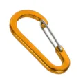 Moschettone in lega di alluminio a forma di zucca portachiavi leggero campeggio all'aperto - Oro