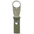 Outdoor tactical webbing water bottle holder clip portable carabiner buckle strap for hiking. - Army Green