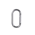 Mousqueton ovale en alliage d'aluminium argente crochet d'attache pour sac a dos camping - Argent Blanc