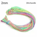 2mm colorful paracord rope 30m bundle for DIY handmade bracelets jewelry crafting materials - 2mm 30M / Light Multi-color