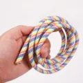 8mm colorful phone lanyard polyester woven cross-body wrist strap for DIY mobile rope - 8mm Multi-Color Stripes