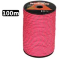 Detailed view of the 4mm 7-strand reflective paracord spool, 100m nylon camping rope. - 100 Meters / Standard Color