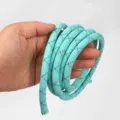 8mm Braided Phone Lanyard Crossbody Neck Strap Polyester DIY Cord for Smartphone - 8mm Aqua Green