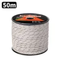 Reflective paracord 50m 7-strand core nylon camping tent rope windproof outdoor survival utility cord. - 50 Meters / Beige