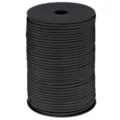 Black paracord spool 550 camping survival cord heavy duty nylon rope 100 meters long - Black